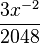 \frac{3x^{-2}}{2048}