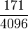 \frac{171}{4096}